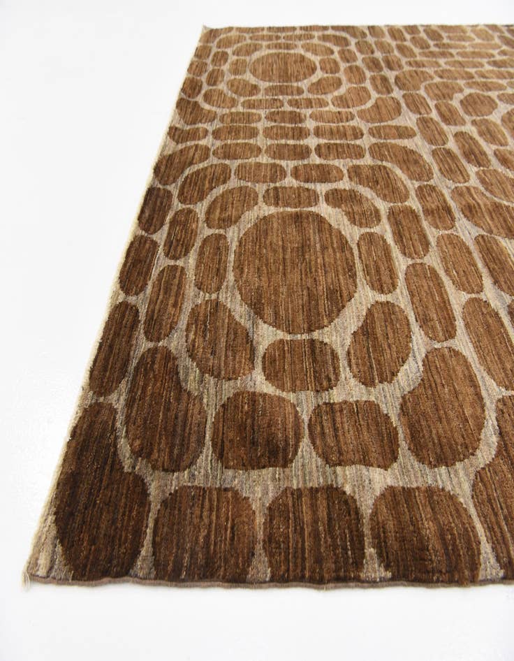 Detail image of 5' 8 x 8' Hand Knotted Modern Ziegler Oriental Rug