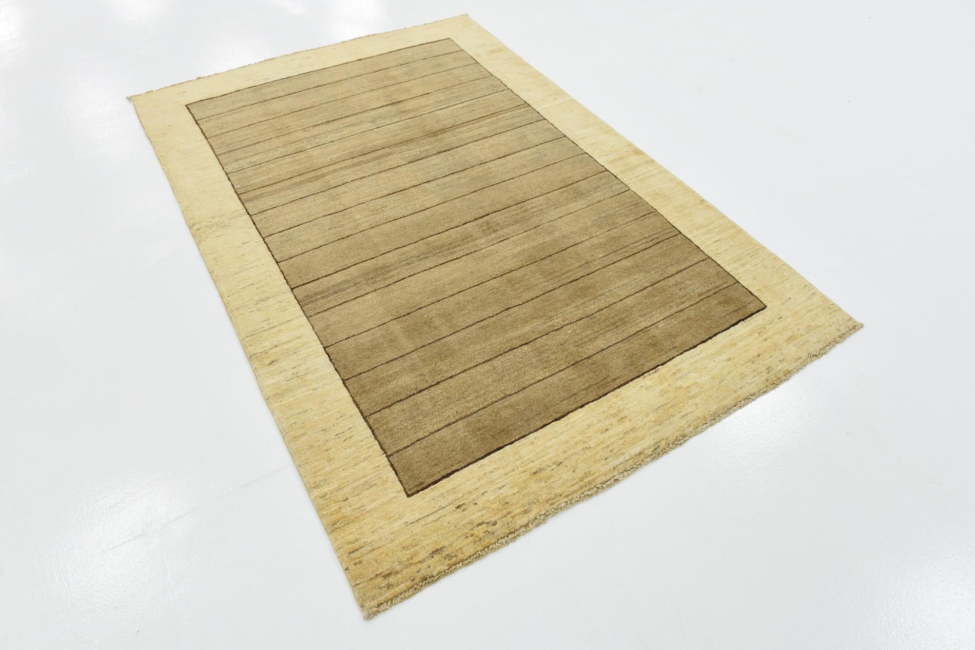 4' x 5' 10 Hand Knotted Modern Ziegler Oriental Rug