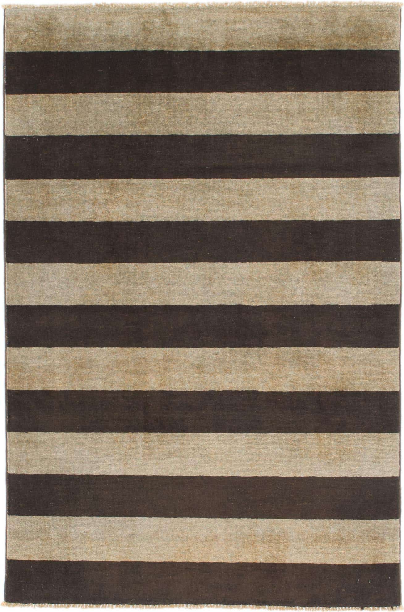 3' 10 x 5' 10 Hand Knotted Modern Ziegler Rug