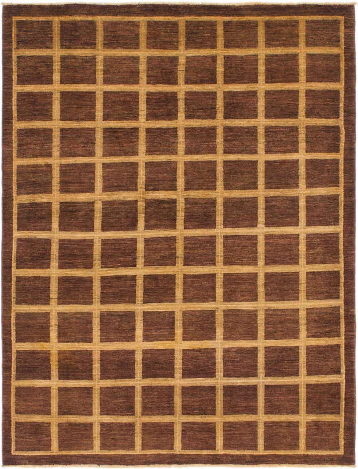 5' 4 x 7' Hand Knotted Modern Ziegler Rug