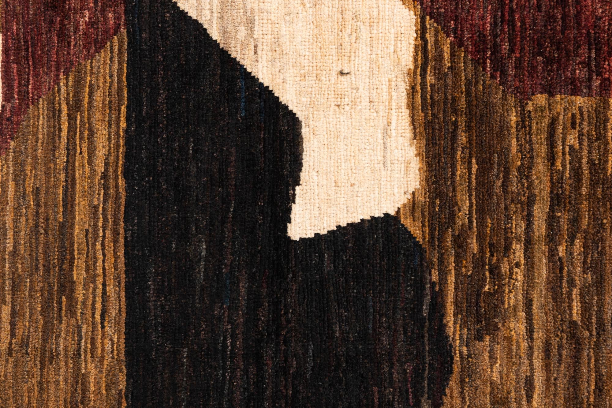 4' 3 x 5' 2 Hand Knotted Modern Ziegler Wool Rug