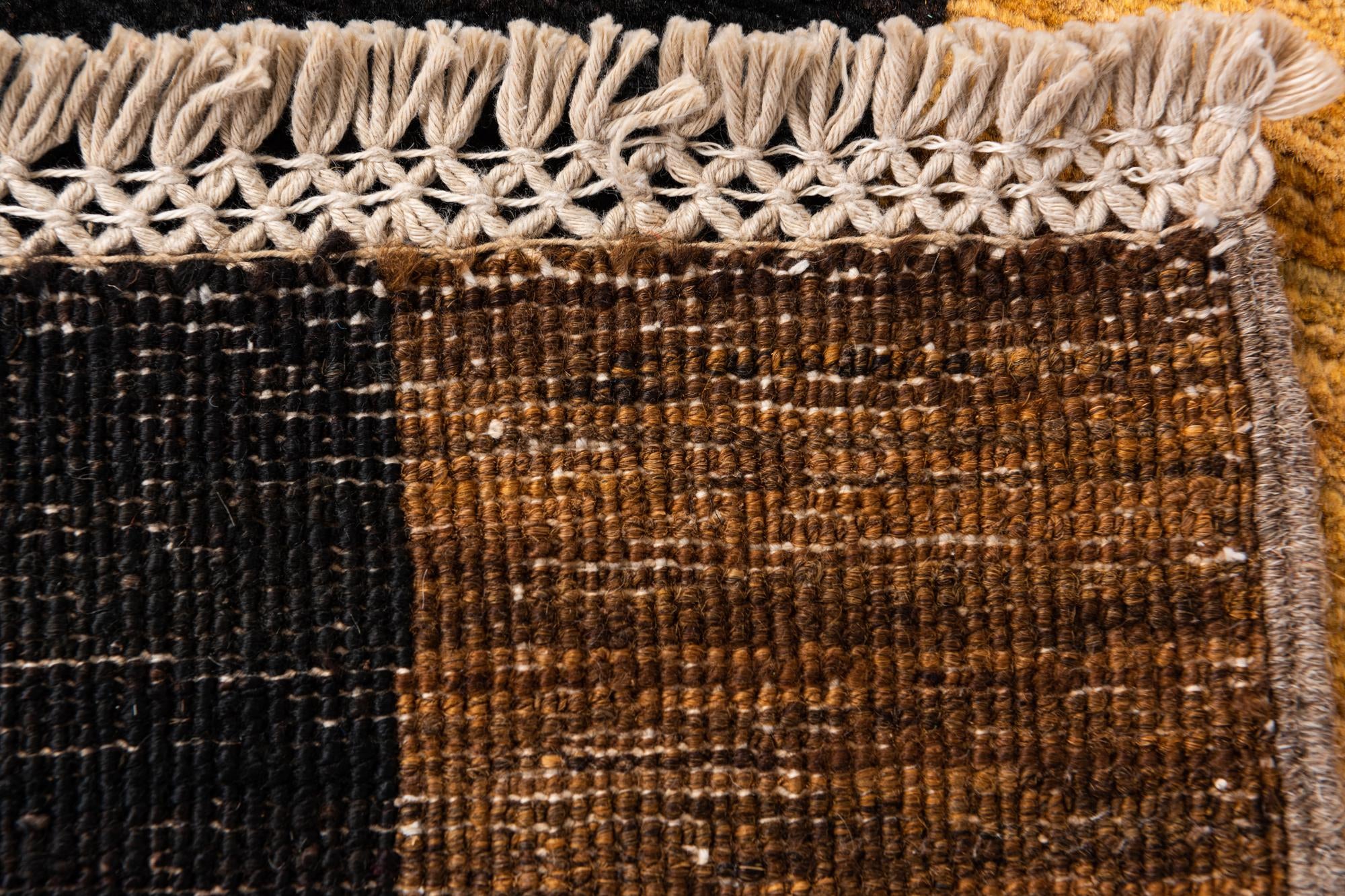 4' 3 x 5' 2 Hand Knotted Modern Ziegler Wool Rug