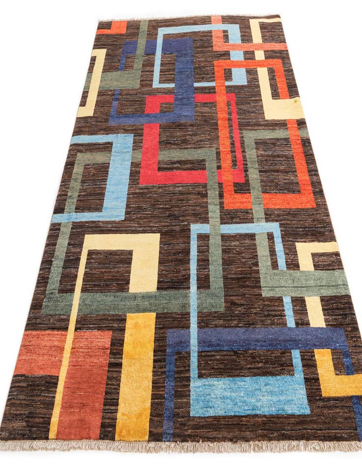 Detail image of 5' 1 x 6' 8  Hand Knotted Modern Ziegler Wool Rug