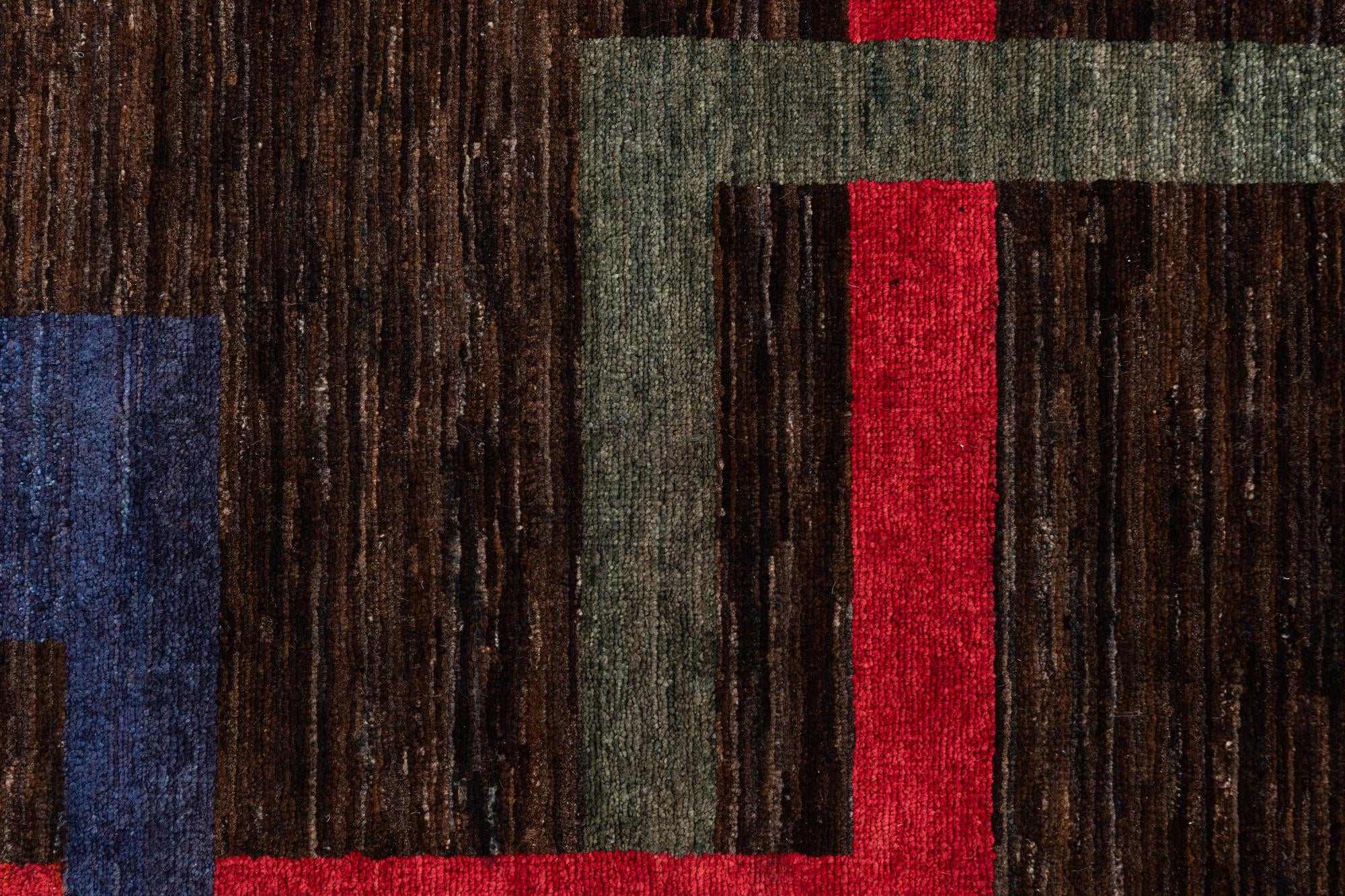 5' 1 x 6' 8 Hand Knotted Modern Ziegler Wool Rug