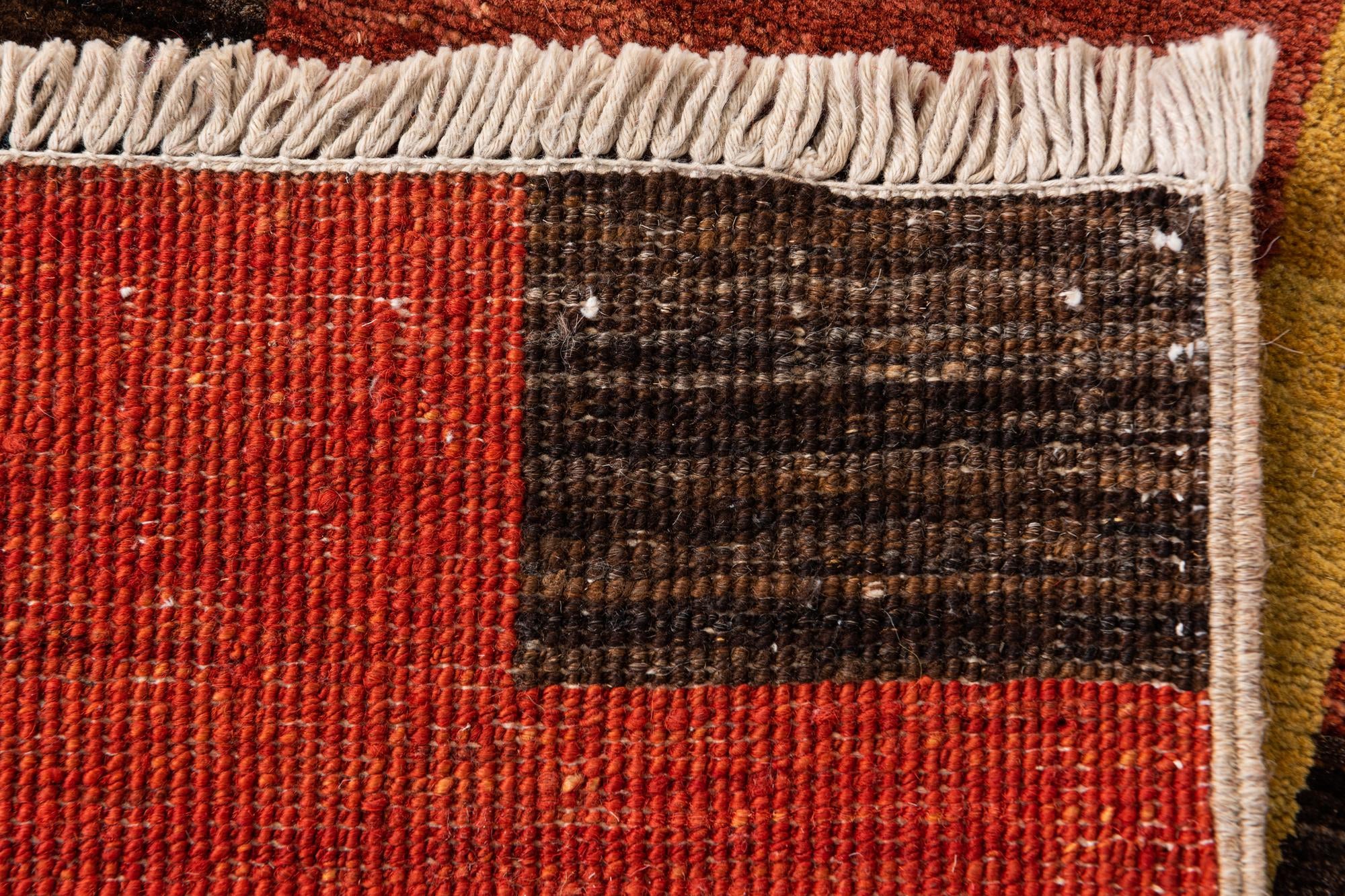 5' 1 x 6' 8 Hand Knotted Modern Ziegler Wool Rug