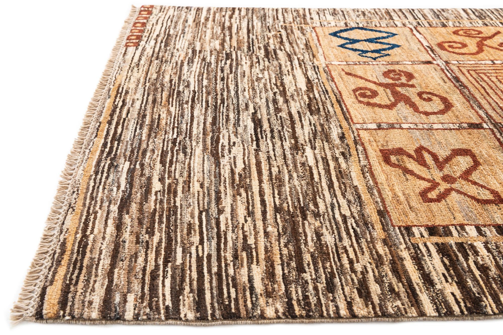 3' 10 x 5' 8 Hand Knotted Modern Ziegler Wool Rug