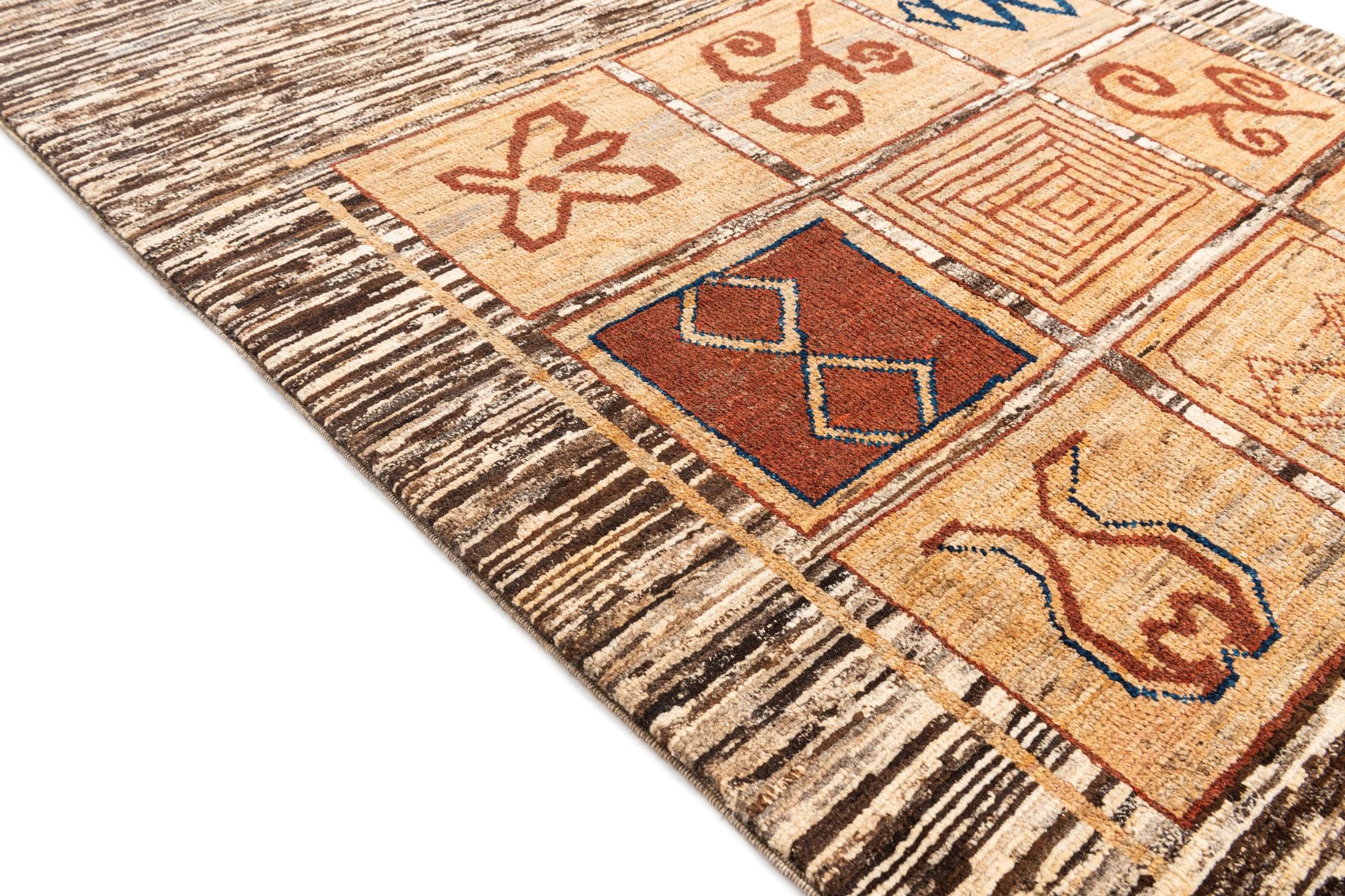 3' 10 x 5' 8 Hand Knotted Modern Ziegler Wool Rug