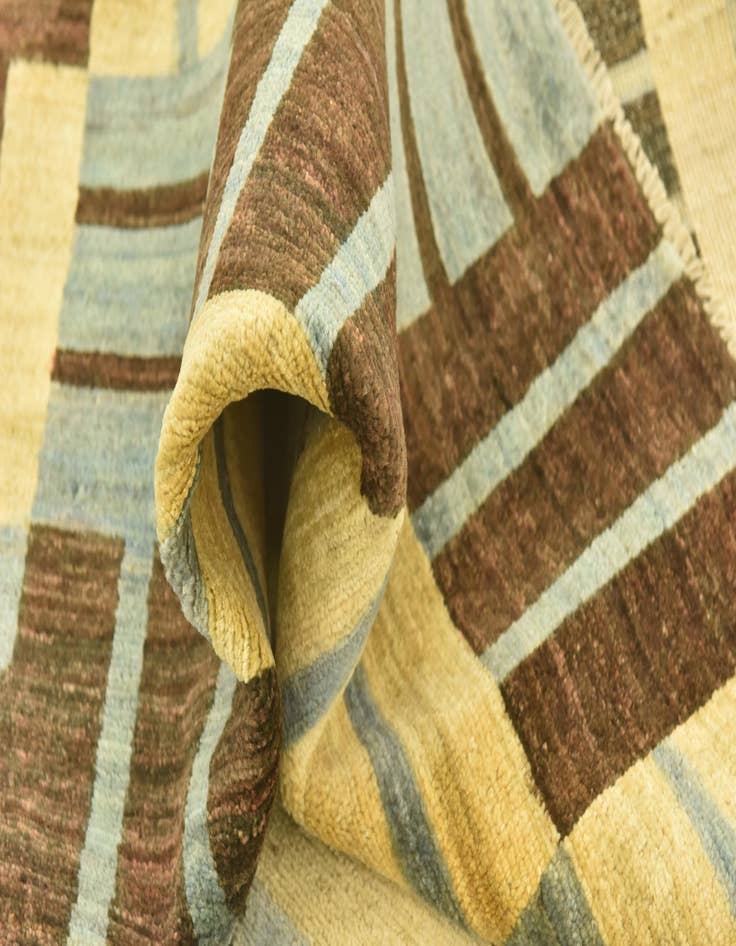 Detail image of 8' x 9' 7  Hand Knotted Modern Ziegler Rug