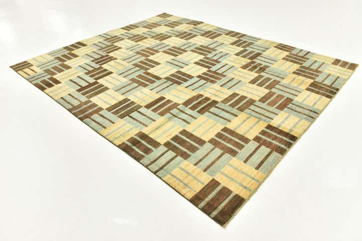 8' x 9' 7 Hand Knotted Modern Ziegler Rug
