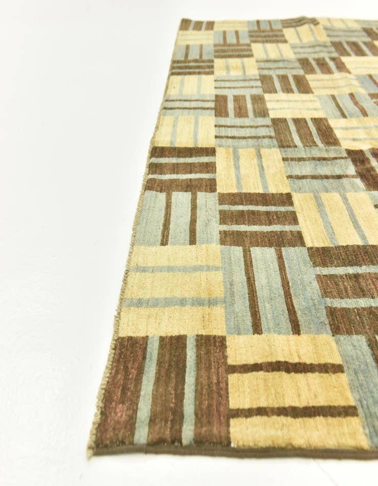 Detail image of 8' x 9' 7  Hand Knotted Modern Ziegler Rug