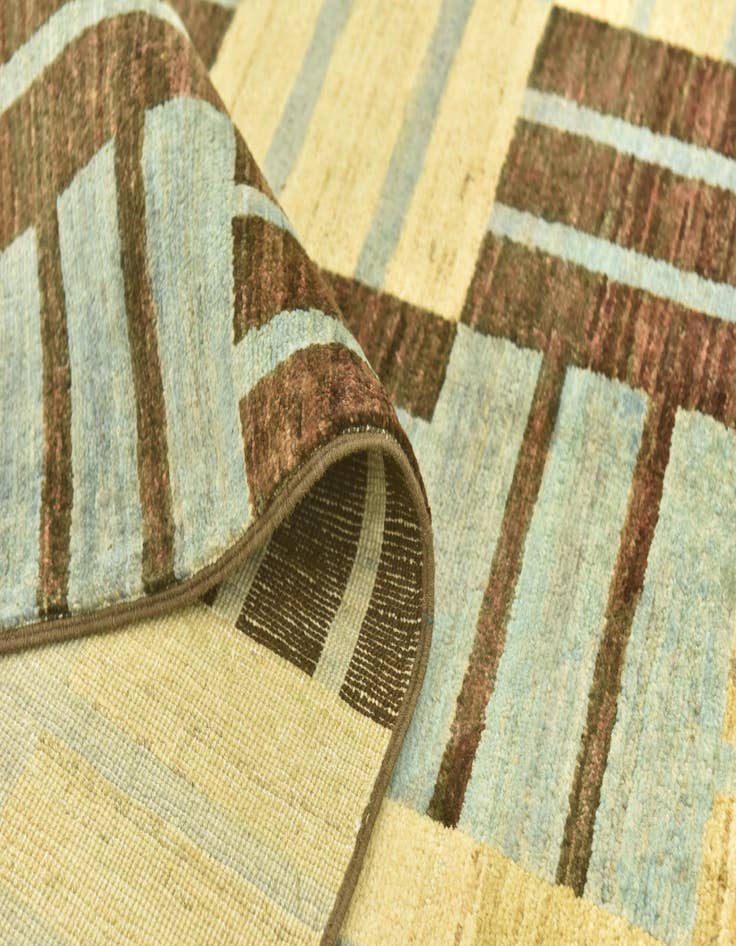 Detail image of 8' x 9' 7  Hand Knotted Modern Ziegler Rug