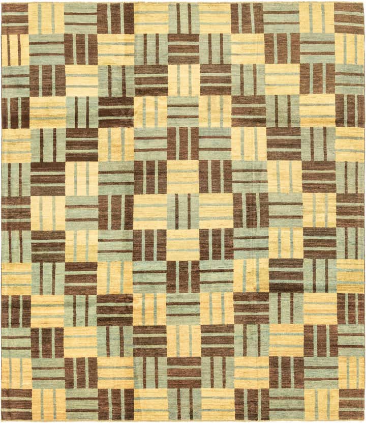 8' x 9' 7 Hand Knotted Modern Ziegler Rug