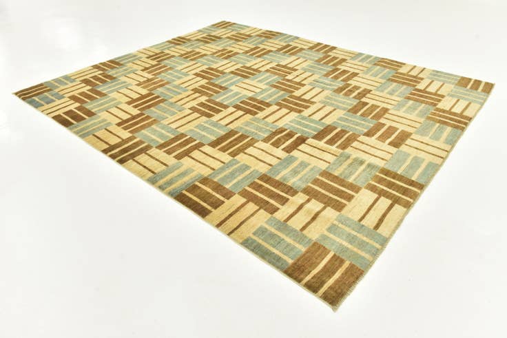 Detail image of 8' 2 x 9' 10 Hand Knotted Modern Ziegler Rug