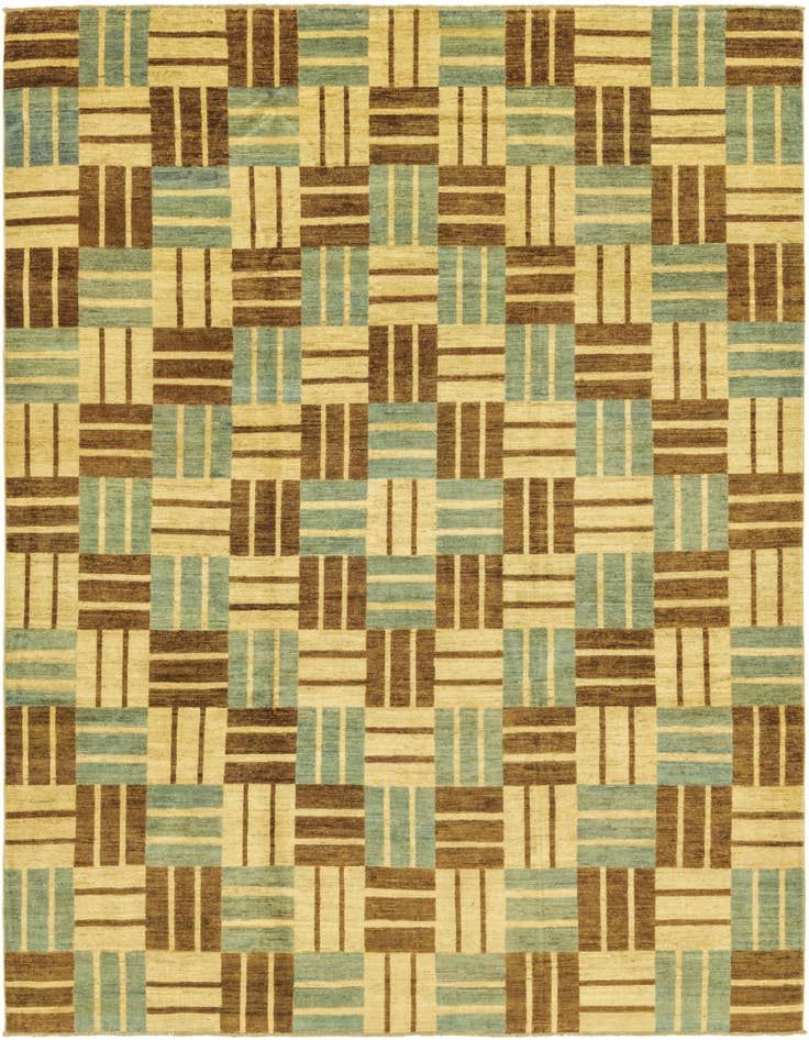 Detail image of 8' 2 x 9' 10 Hand Knotted Modern Ziegler Rug