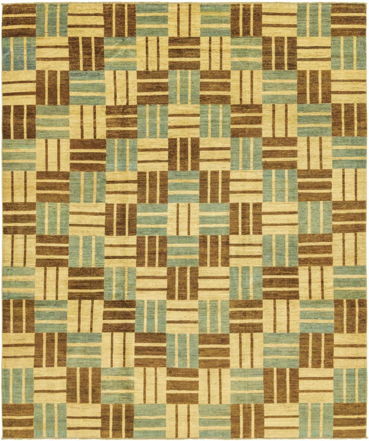 Detail image of 8' 2 x 9' 10 Hand Knotted Modern Ziegler Rug