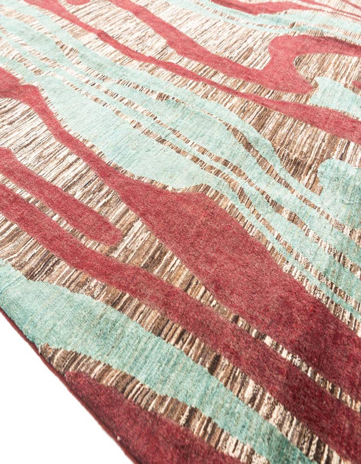 Detail image of 8' 2 x 9' 8  Hand Knotted Modern Ziegler Rug