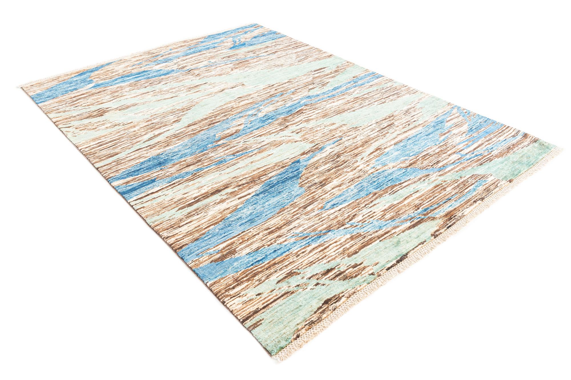 5' 11 x 7' 10 Hand Knotted Modern Ziegler Rug