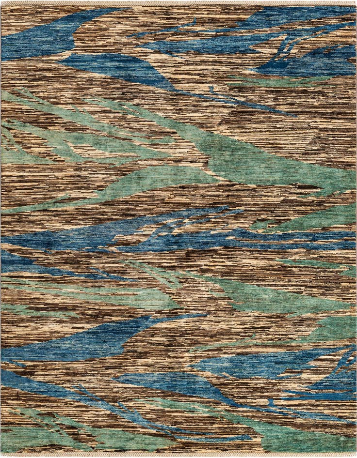 Detail image of 5' 11 x 7' 10 Hand Knotted Modern Ziegler Rug