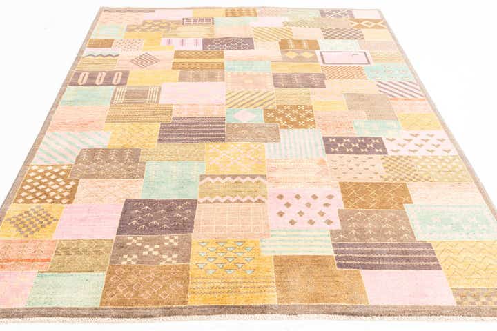 5' 8 x 7' 8 Hand Knotted Modern Ziegler Rug