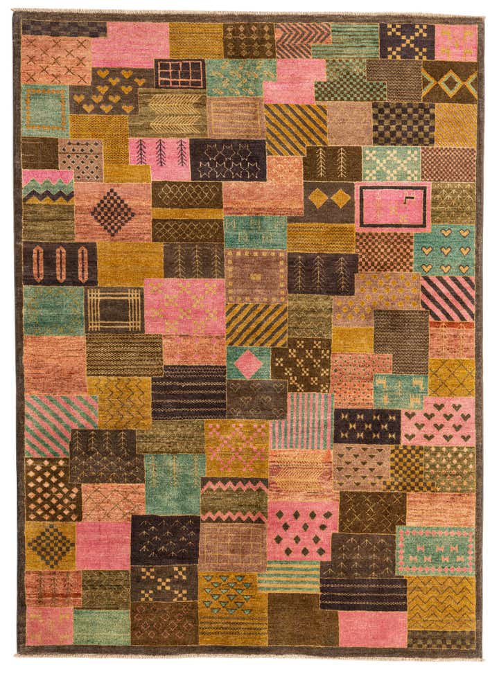 5' 8 x 7' 8 Hand Knotted Modern Ziegler Rug