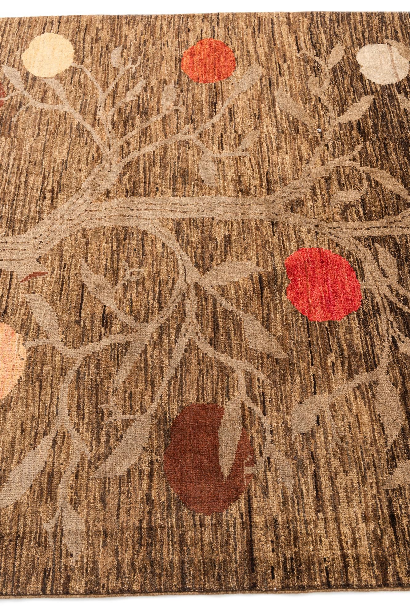 5' 3 x 6' 9 Hand Knotted Modern Ziegler Wool Rug