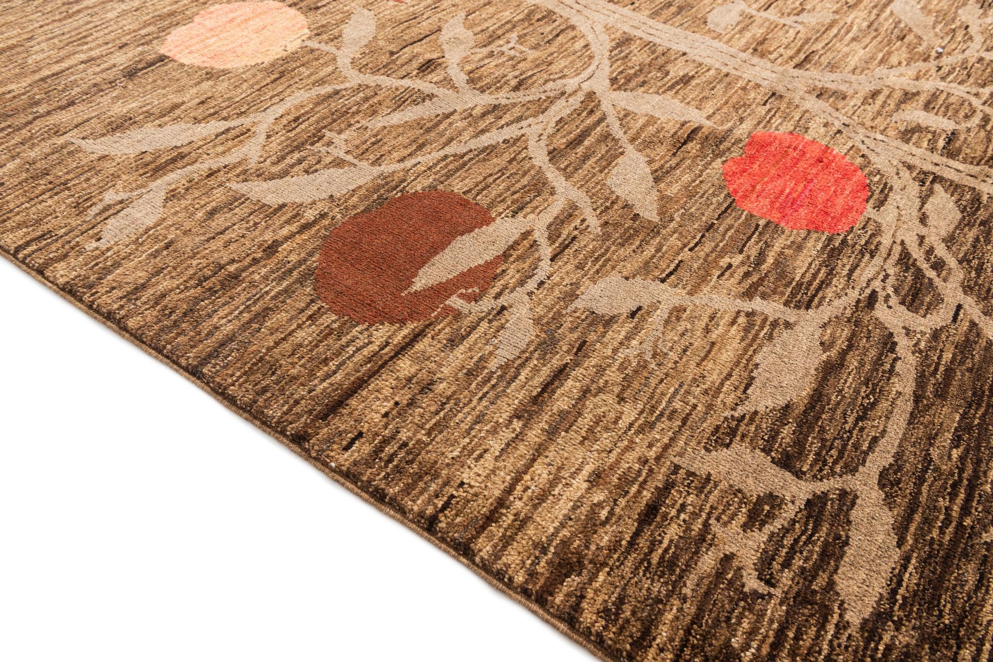5' 3 x 6' 9 Hand Knotted Modern Ziegler Wool Rug
