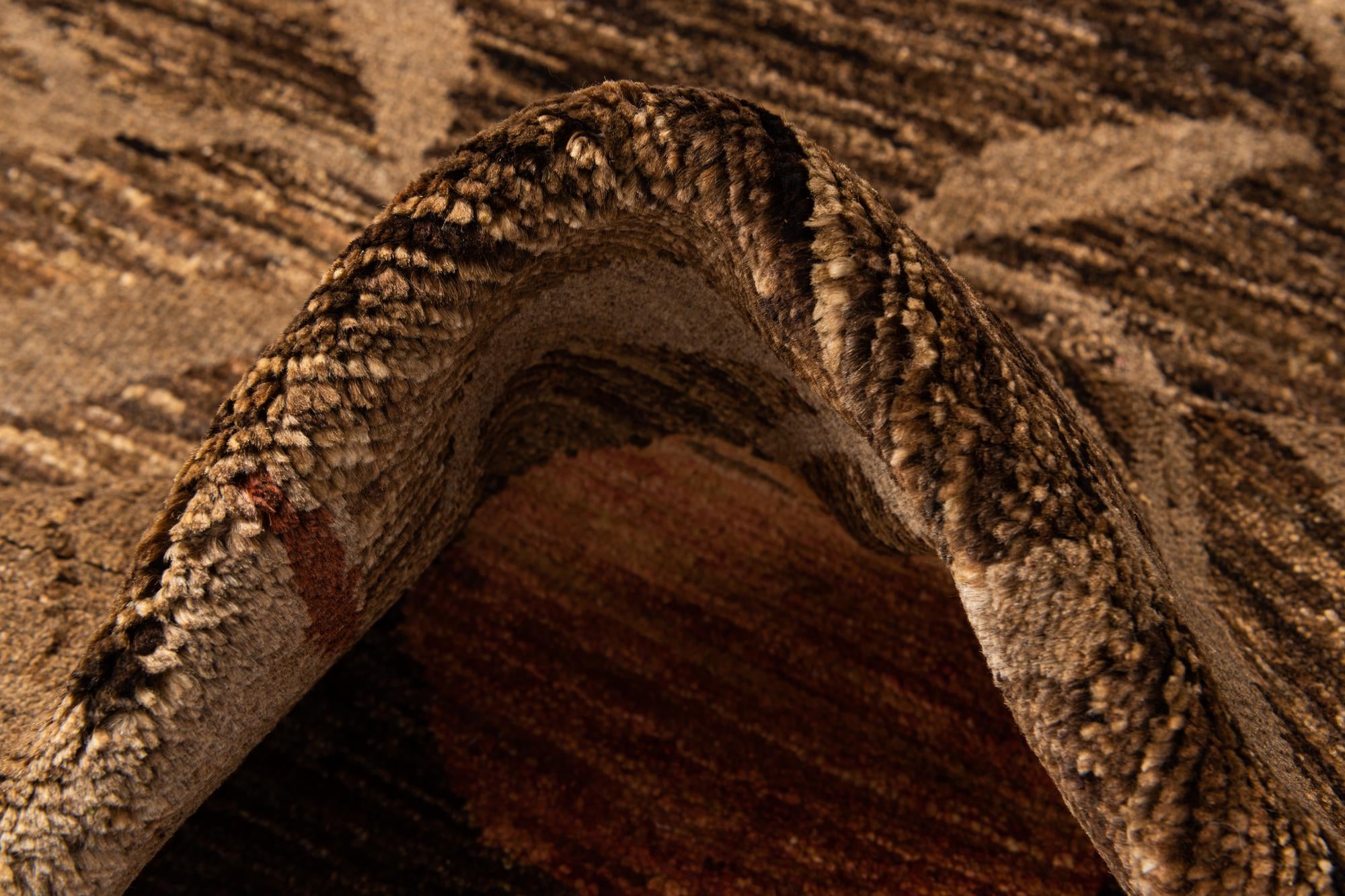 5' 3 x 6' 9 Hand Knotted Modern Ziegler Wool Rug