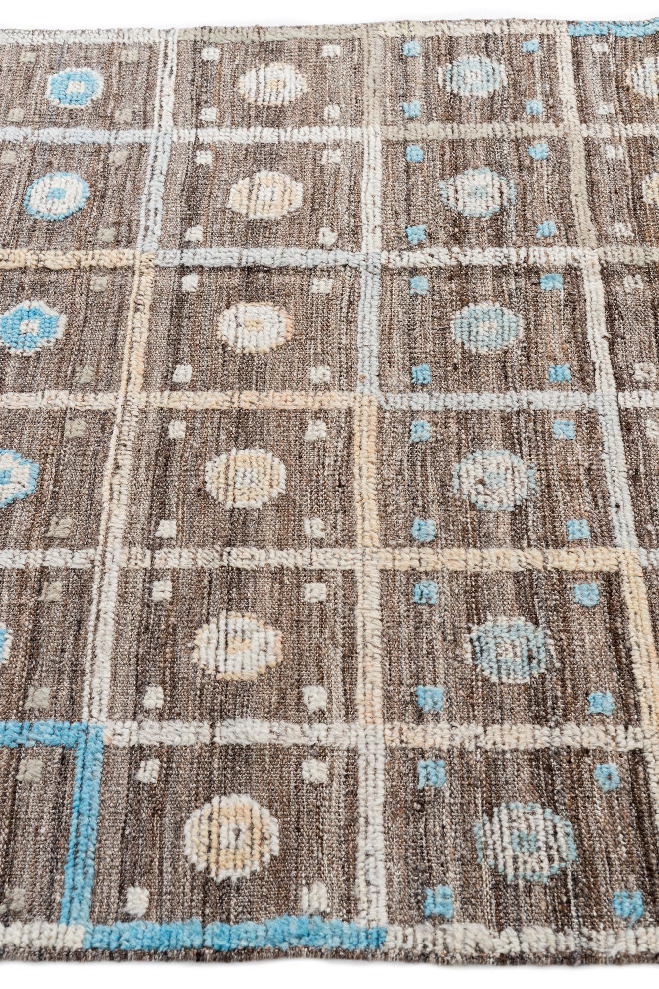 4' 1 x 6' 1 Hand Knotted Modern Ziegler Wool Rug