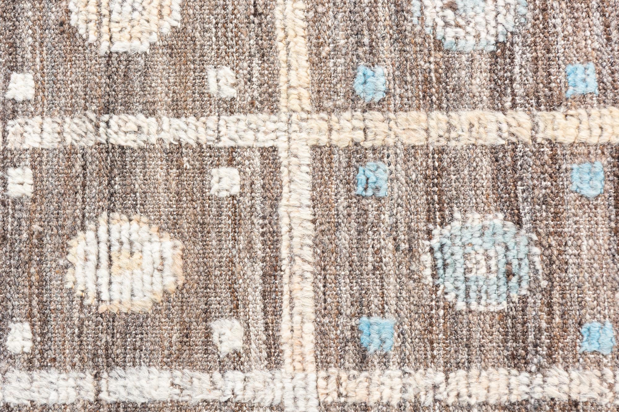 4' 1 x 6' 1 Hand Knotted Modern Ziegler Wool Rug