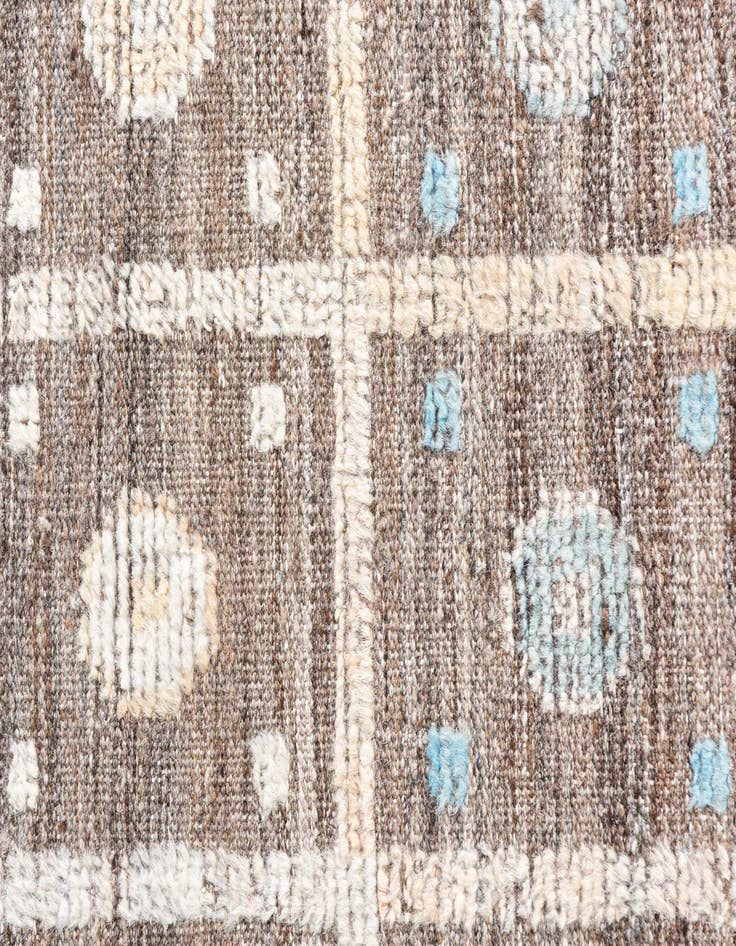 Detail image of 4' 1 x 6' 1  Hand Knotted Modern Ziegler Wool Rug