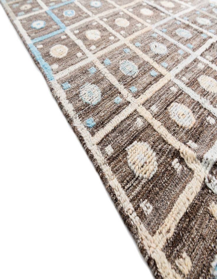 Detail image of 4' 1 x 6' 1  Hand Knotted Modern Ziegler Wool Rug