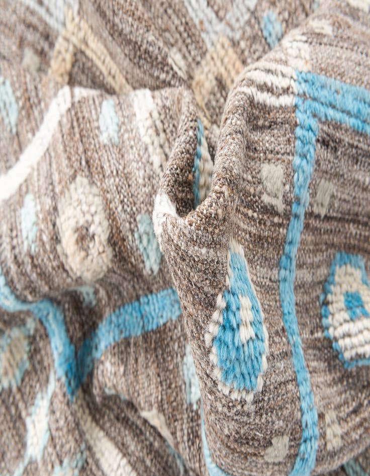 Detail image of 4' 1 x 6' 1  Hand Knotted Modern Ziegler Wool Rug