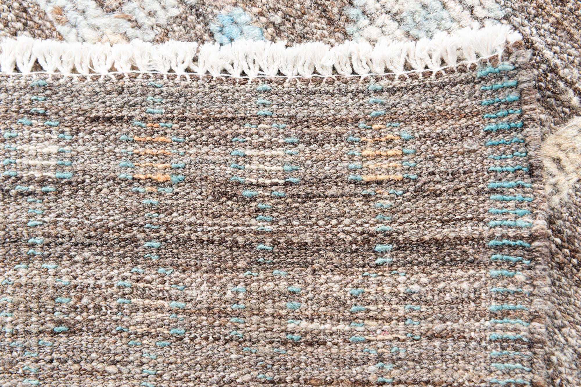 4' 1 x 6' 1 Hand Knotted Modern Ziegler Wool Rug