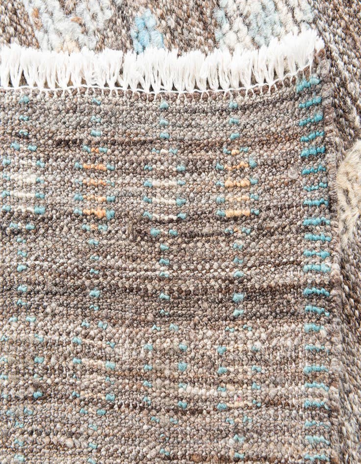 Detail image of 4' 1 x 6' 1  Hand Knotted Modern Ziegler Wool Rug