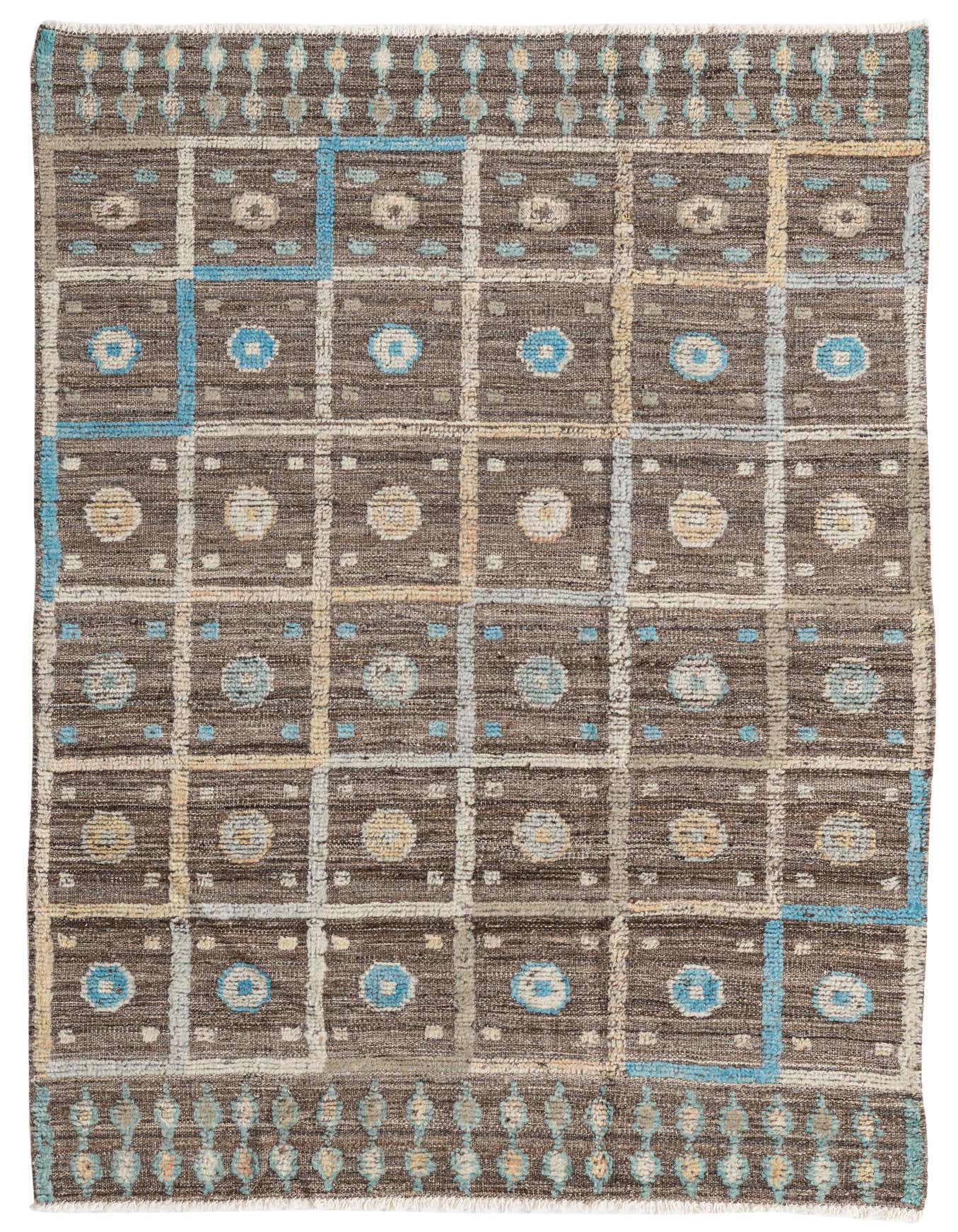 4' 1 x 6' 1 Hand Knotted Modern Ziegler Wool Rug