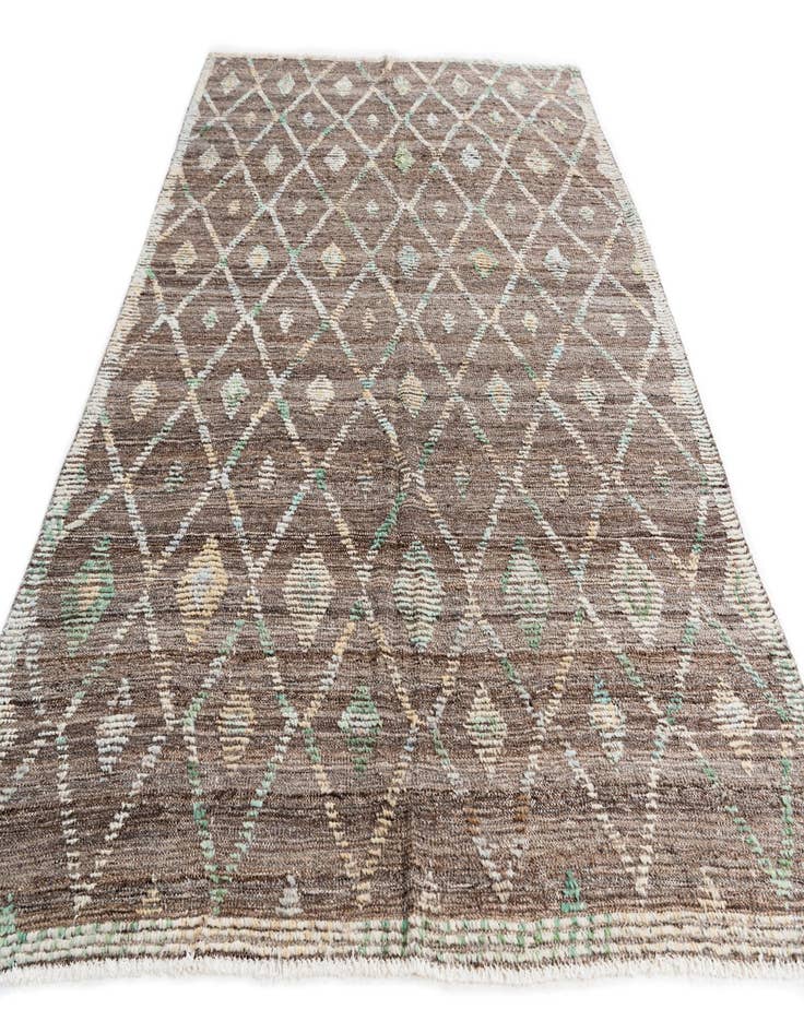 Detail image of 5' 8 x 8' 2  Hand Knotted Modern Ziegler Wool Rug