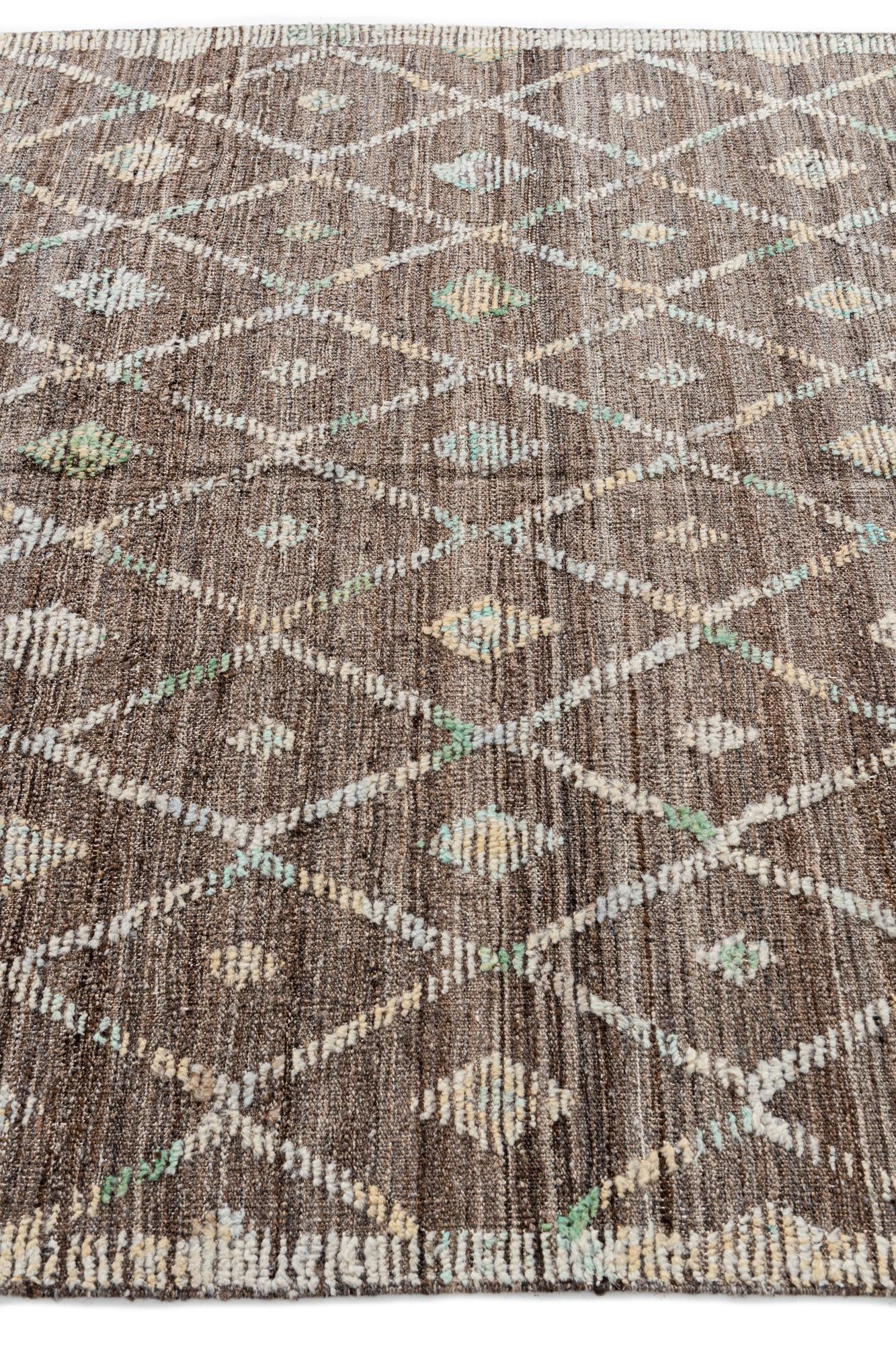 5' 8 x 8' 2 Hand Knotted Modern Ziegler Wool Rug