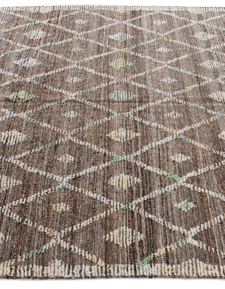 Detail image of 5' 8 x 8' 2  Hand Knotted Modern Ziegler Wool Rug