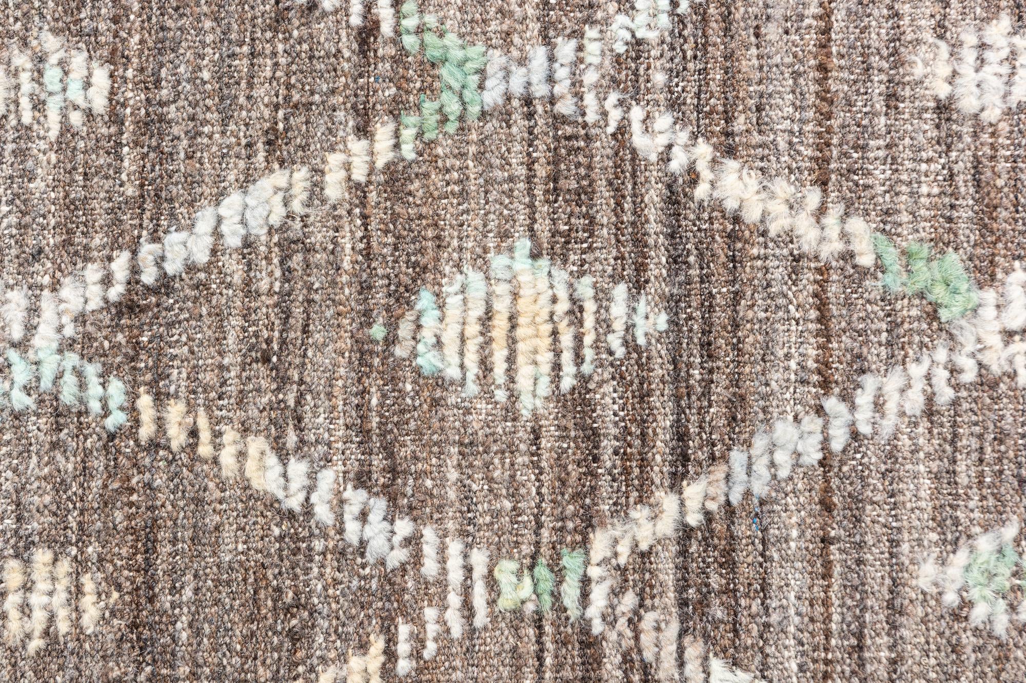 5' 8 x 8' 2 Hand Knotted Modern Ziegler Wool Rug