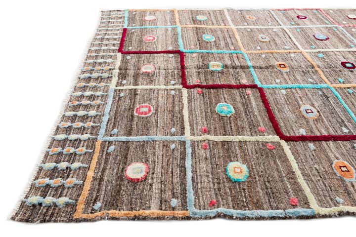 5' 6 x 8' Hand Knotted Modern Ziegler Wool Rug
