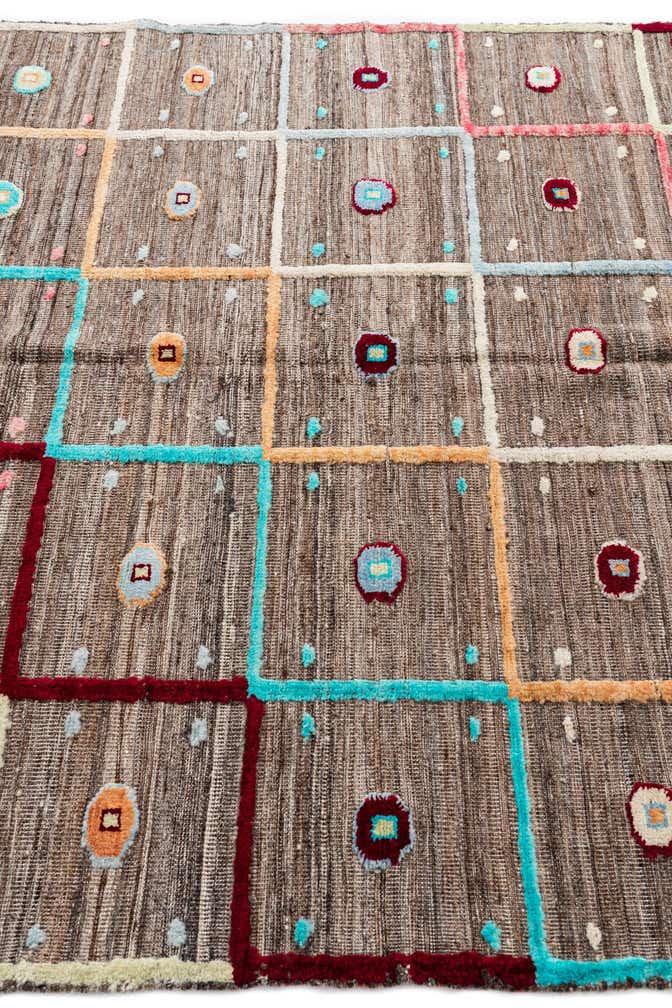 5' 6 x 8' Hand Knotted Modern Ziegler Wool Rug