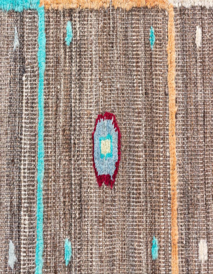 Detail image of 5' 6 x 8'  Hand Knotted Modern Ziegler Wool Rug
