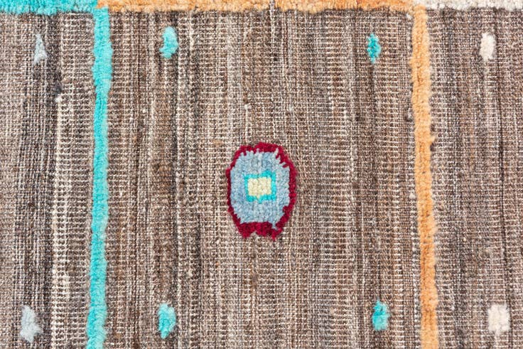 Detail image of 5' 6 x 8' Hand Knotted Modern Ziegler Wool Rug
