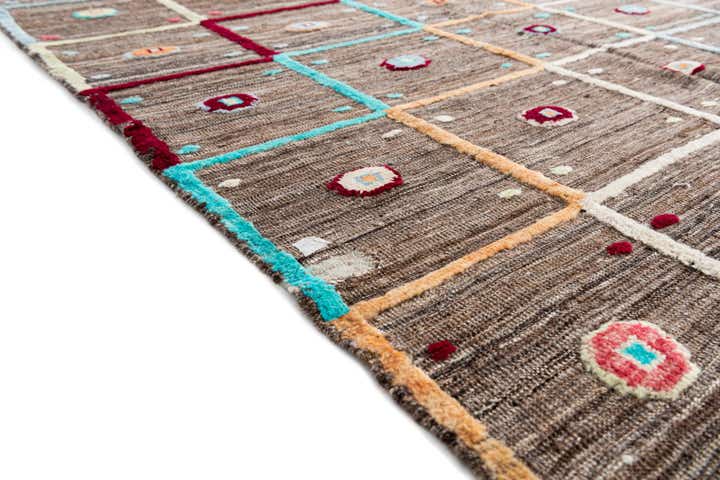 5' 6 x 8' Hand Knotted Modern Ziegler Wool Rug