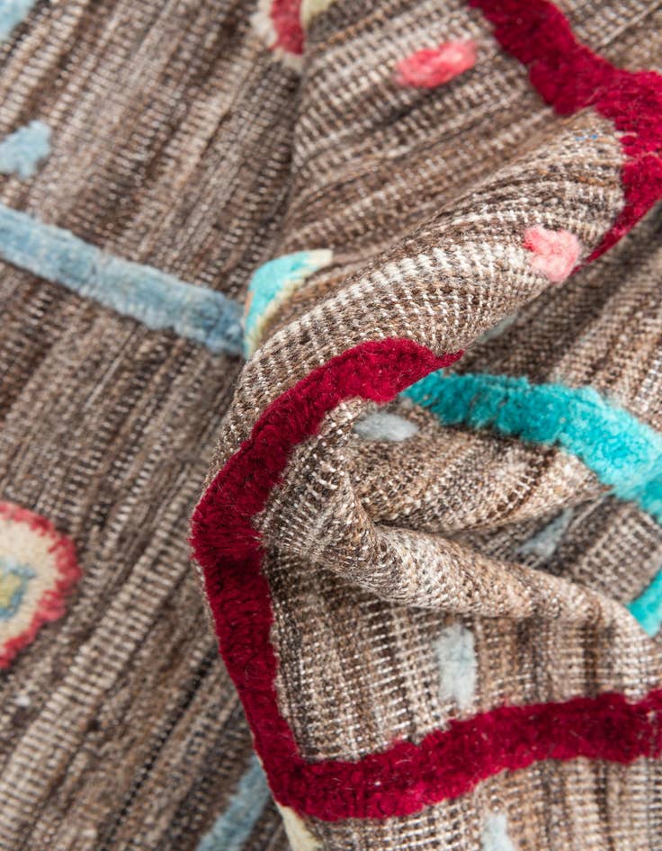 Detail image of 5' 6 x 8'  Hand Knotted Modern Ziegler Wool Rug