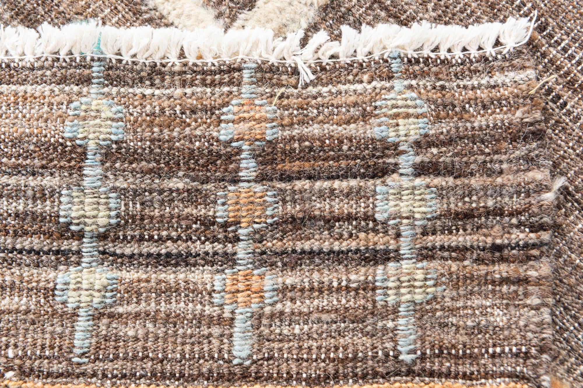 5' 6 x 8' Hand Knotted Modern Ziegler Wool Rug