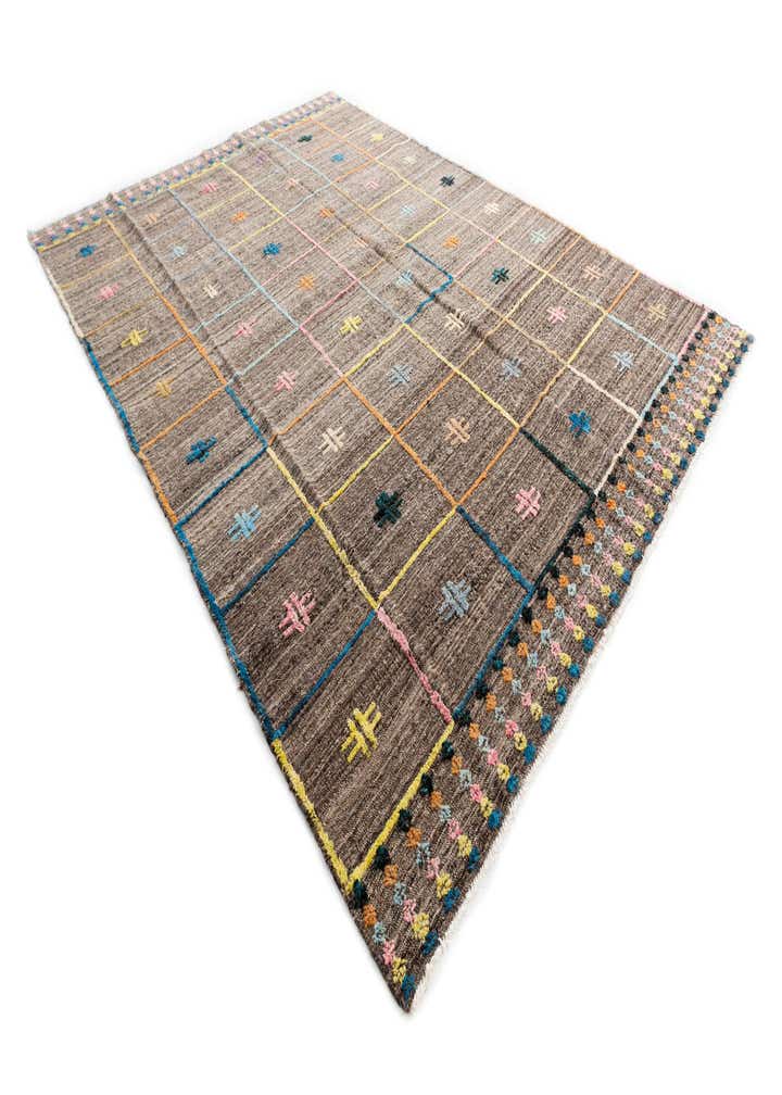 7' x 9' 5 Hand Knotted Modern Ziegler Wool Rug