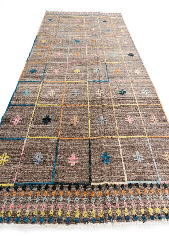 7' x 9' 5 Hand Knotted Modern Ziegler Wool Rug