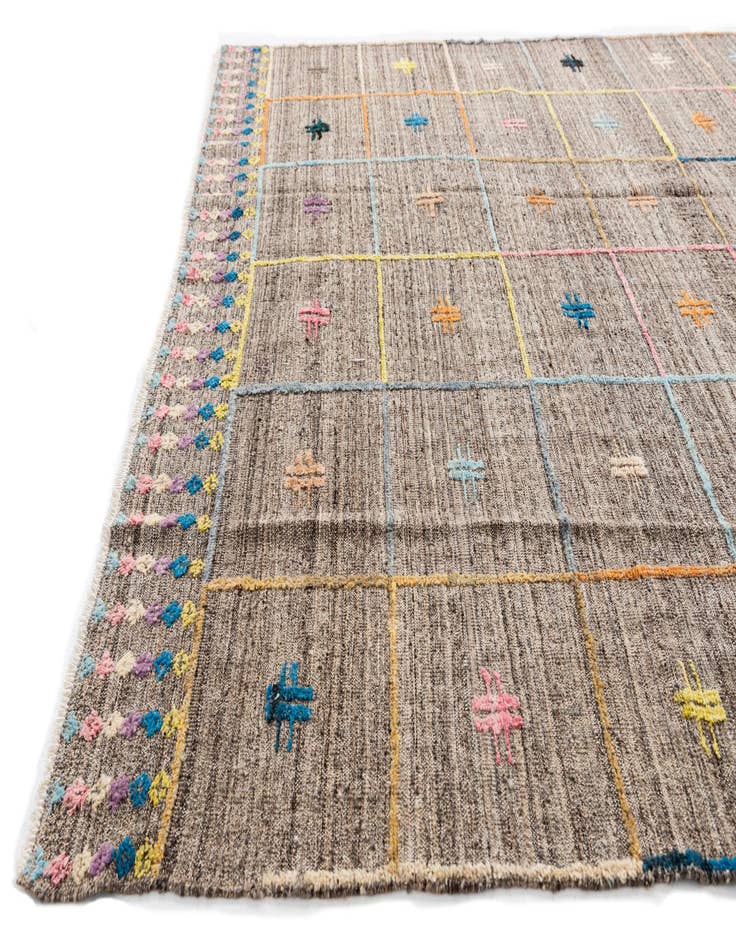 Detail image of 7' x 9' 5 Hand Knotted Modern Ziegler Wool Rug