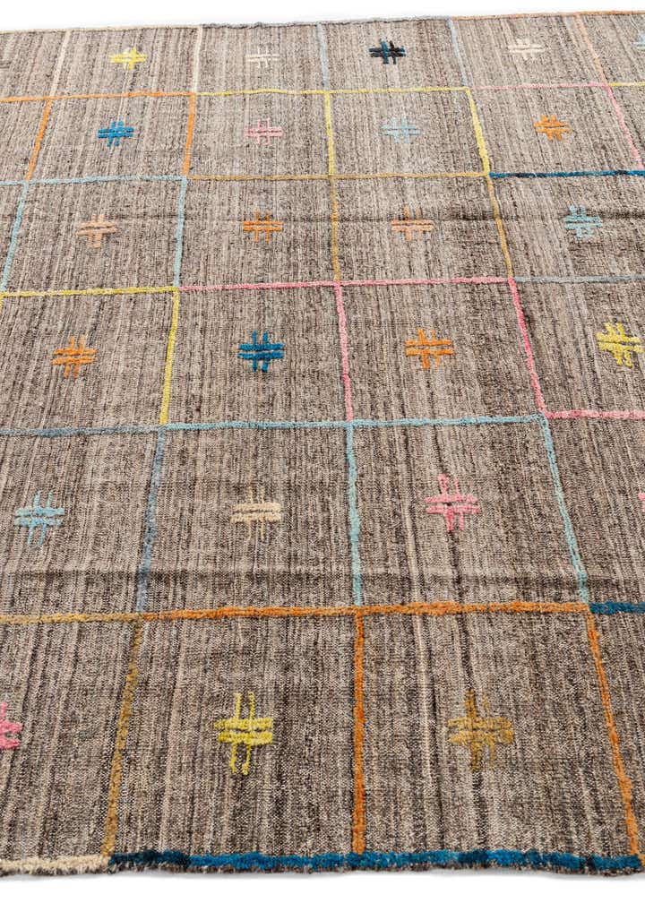 7' x 9' 5 Hand Knotted Modern Ziegler Wool Rug
